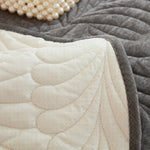 housse canapé motif ondulé gris moderne coton linge 90x120 90x160 90x180