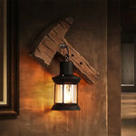 appliques murales industriel vieille applique murale bois brut led chambre salon marron foncé métalforgé