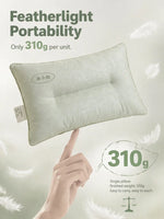 oreiller coton vert clair moderne 30x50cm uni antibactérien lit chambre decoration