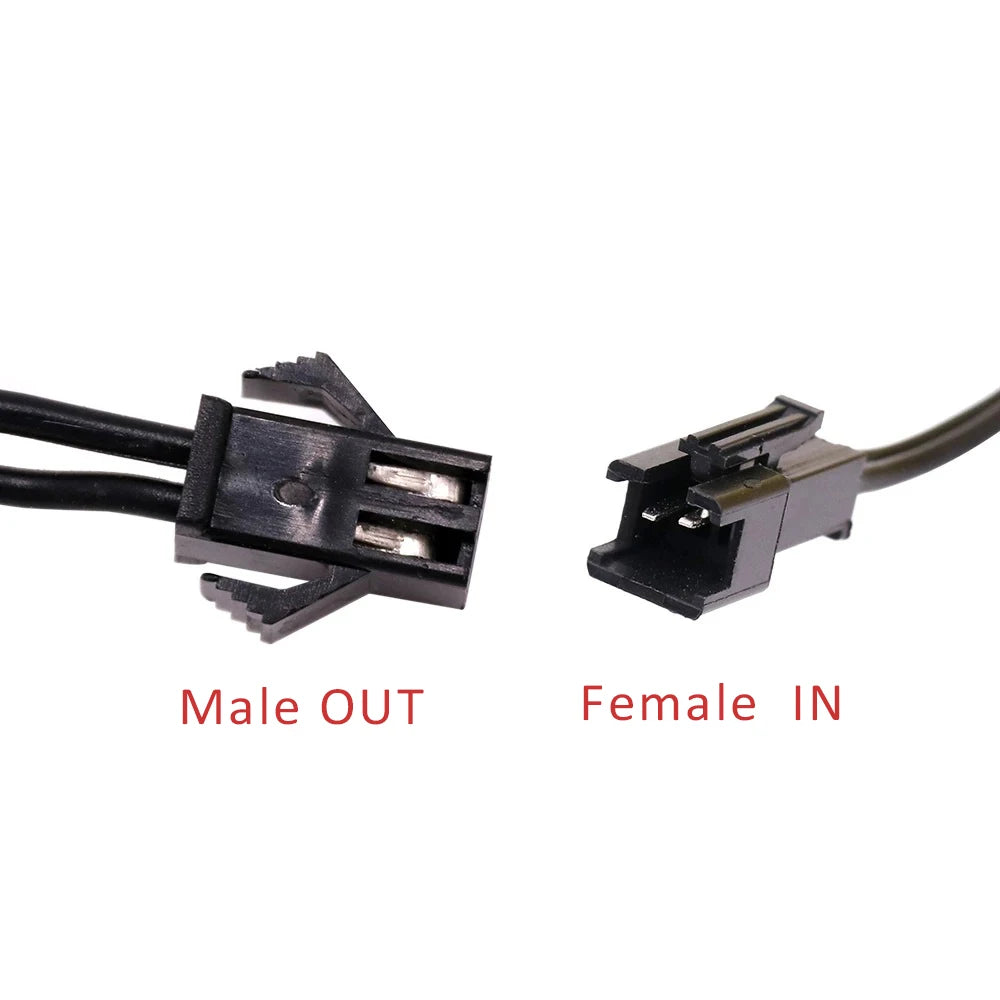 câbles électrique répartiteur 12v splitter clips boitier controle accessoire éclairage néon moderne