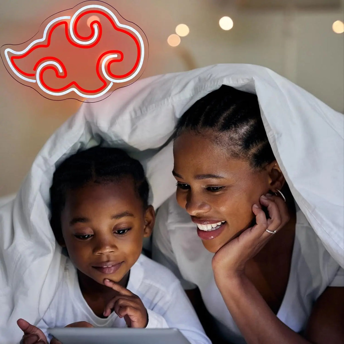 néon led nuage rouge blanc moderne lumineux usb power suspension anniversaire décoration chambre