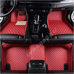 tapis sol voiture cuir noir marron moderne élégant losanges fibres naturelles résistants salissures