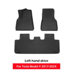 tapis sol 3d luxueux noir moderne tesla 2017 2024 tissé étanche
