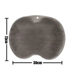 tapis bain antidérapant brosse massage dos exfoliation pieds ventouses couleurs multiples