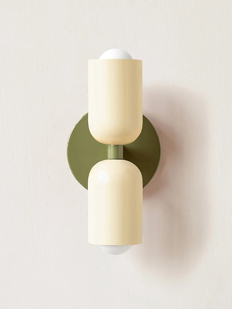applique murale moderne led vert rouge beige noir éclairage quotidien minimaliste fixée mur