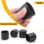 protège pieds adhésifs noirs ronds lisses modernes meubles antidérapants silencieux PVC