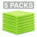 torchons microfibre couleurs mixtes rayures horizontales absorbants réutilisables nettoyage moderne utilitaire 30x30cm