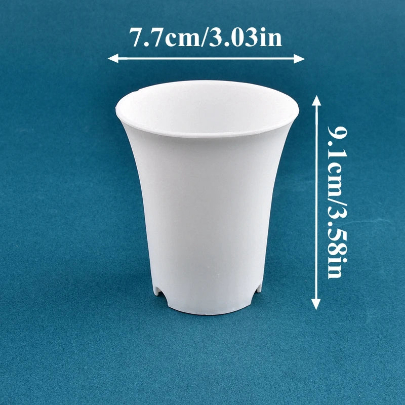 pot fleurs plastique moderne blanc noir plante intérieure décoration jardin