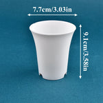 pot fleurs plastique moderne blanc noir plante intérieure décoration jardin