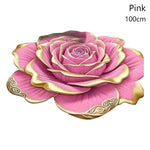 tapis 3d fleurs polyester moderne bleu jaune marron rose violet anti dérapant salon chambre