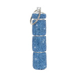 boîte pilules portable strass argent rose bleu rouge moderne élégante porte clés