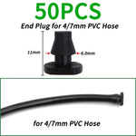 connecteurs arrosage gouttelettes noir adhésifs plastique robustes jardin pot fleurs 47mm