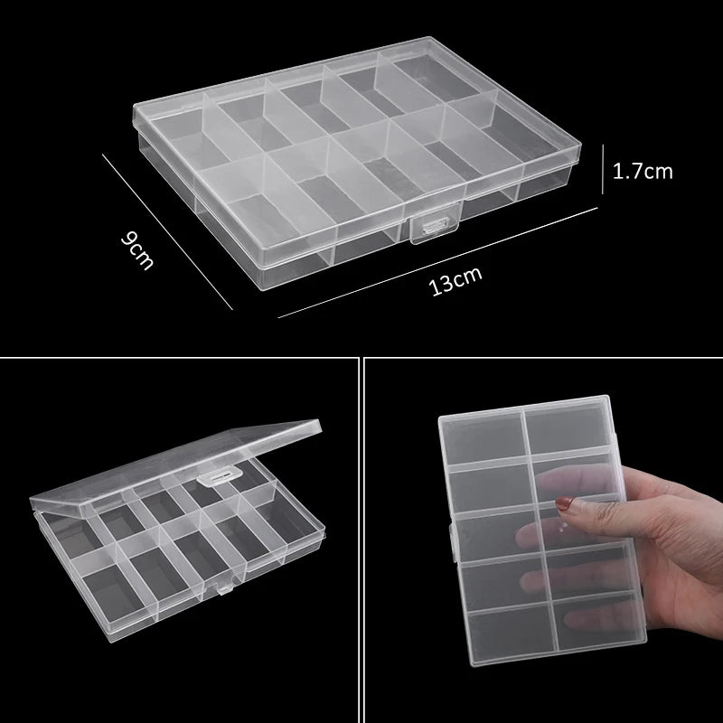boîtes rangement bijoux transparentes pratiques modernes crochets épingles petites pierres matériaux