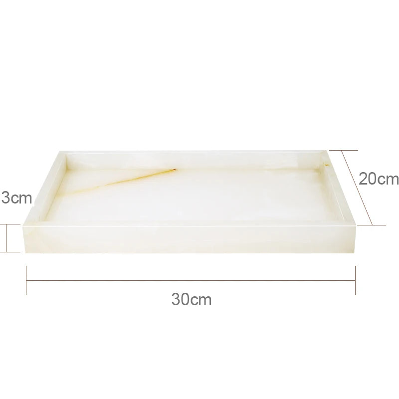 ensemble accessoires salle bain marbre blanc onyx distributeur savon plateau pot brosse dents