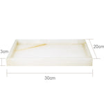 ensemble accessoires salle bain marbre blanc onyx distributeur savon plateau pot brosse dents