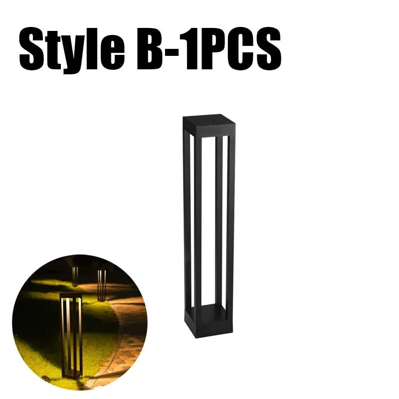 luminaire extérieur moderne led ip68 jaune ambre facile jardin minimaliste