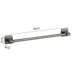 porte serviettes mural adhésif gris moderne salle bain support rangement serviettes guide mesure