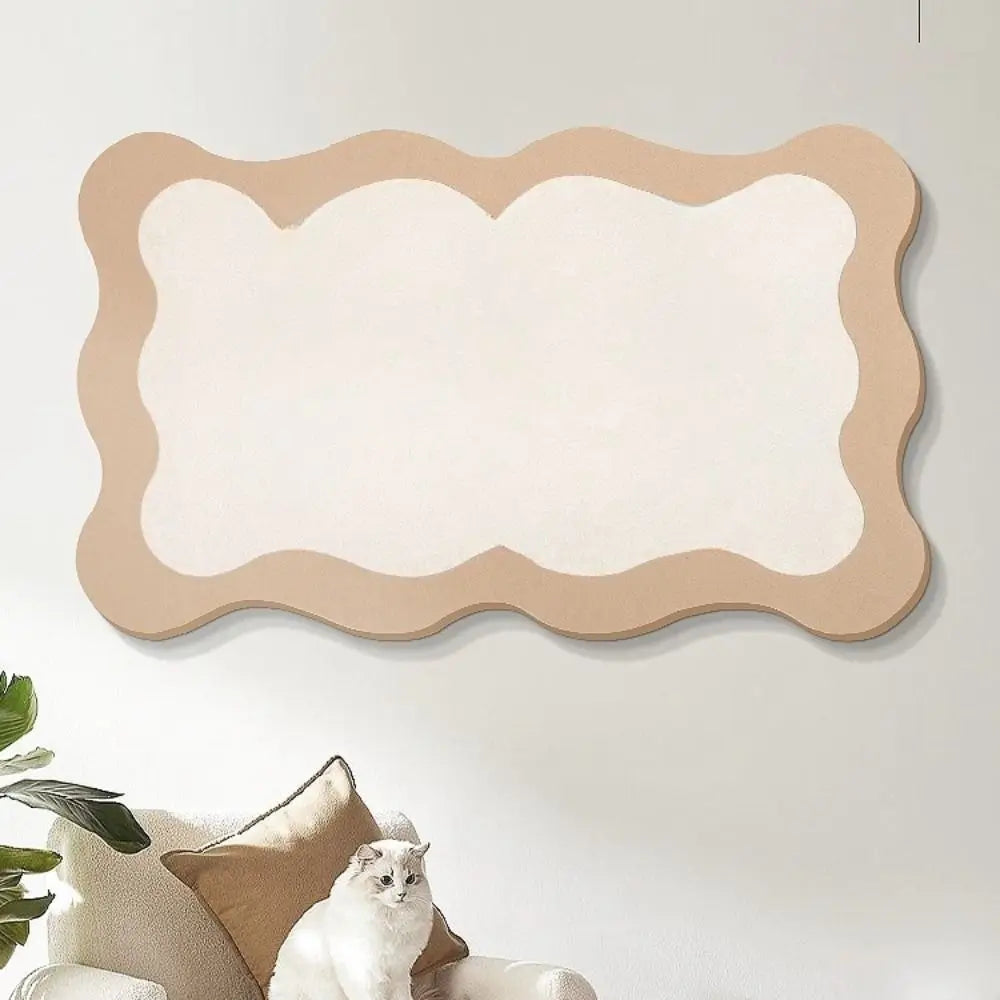 cadre photo auto adhésif beige clair vintage classique clips magnétiques salon chambre decoration 60x40cm