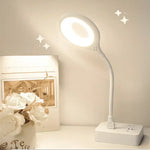 lampe table blanc moderne prise usb éclairage intensité variable veilleuse minimaliste led changeante commandée