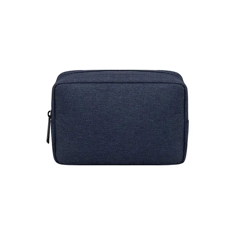 Sac main moderne toile gris clair zip compartiments internes taille 16 23 cm