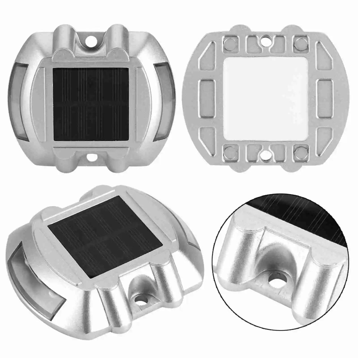 lampe solaire argentée ip67 led panneau solaire moderneextérieur résistante eau