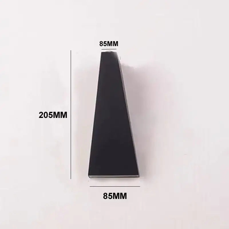 applique murale led moderne noir verre trempé économe énergie hydrofuge bouton poussoir