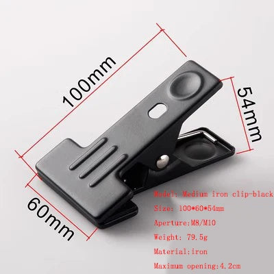 pinces modernes fer aluminium couleurs noir blanc gris fixations certifiées ROHS matériaux ABS