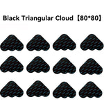 anti dérapants tapis motif géométrique moderne adhésif double face réutilisables 12 pièces noir gris