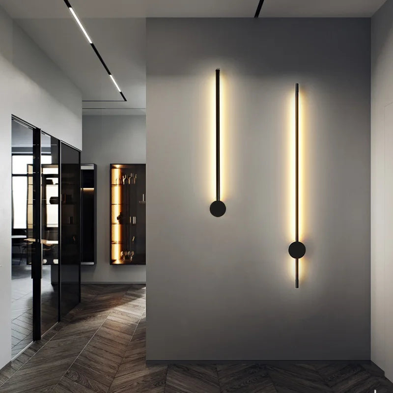 Détail de l'applique murale LED avec abat-jour en acrylique