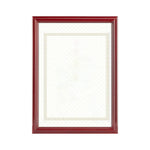 Cadre tableau A4 classique bordure géométrique couleurs bleu marine rouge doré argenté