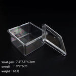boîtes rangement bijoux transparentes modernes réutilisables pliables compartimentées petites artisanat objets