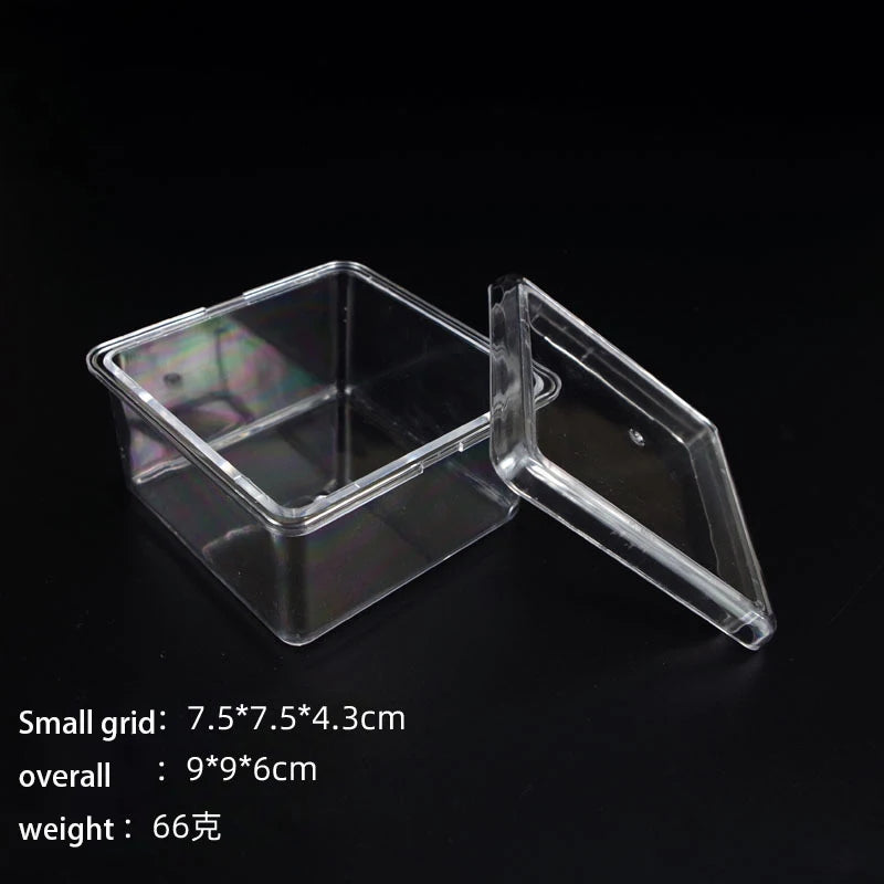 boîtes rangement bijoux transparentes modernes réutilisables pliables compartimentées petites artisanat objets