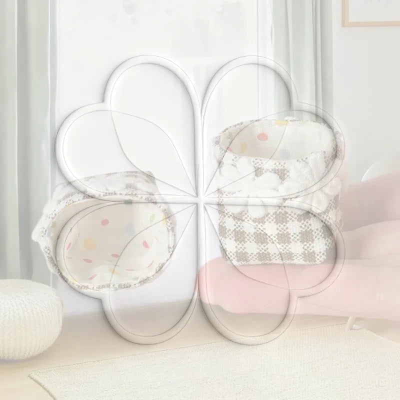 sac main vichy classique blanc pois colorés accessoire poupée deco maison jouets imitation traditionnel