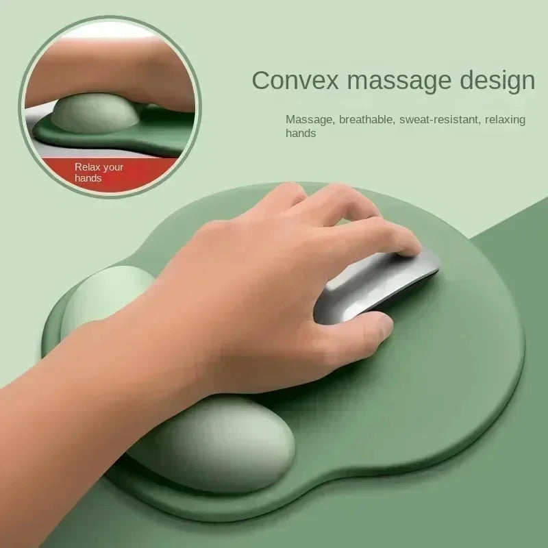 tapis souris ergonomique vert menthe tapis non glissant poignet support confort moderne