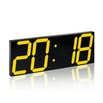horloge murale digitale led moderne grande taille noir blanc jaune vert lumineuse télécommande