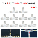 connecteur led broches transparent clips ruban led universel rgb 10mm 12v cecerohsul