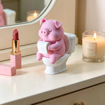 porte serviettes mural rose clair texture lisse adhésif décoration animale salle bain salon