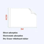 tableau blanc électrostatique adhésif mural blanc surface lisse moderne