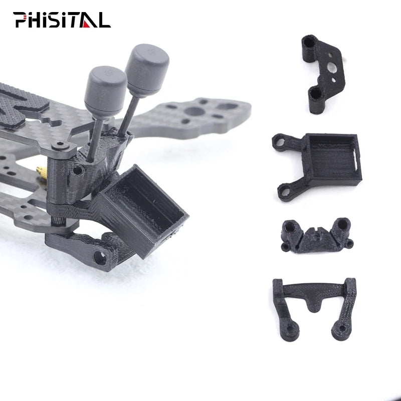 support drone antenne gps tpu fibre carbone pieces fixation avion moderne technologique