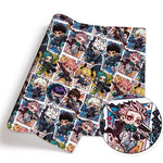 tapis souris informatique coton imprimé personnages animés multicolore pop art moderne