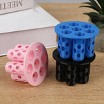 rouleaux cheveux modernes perforés adhésifs couleur rouge jaune vert noir rose bleu blanc pack