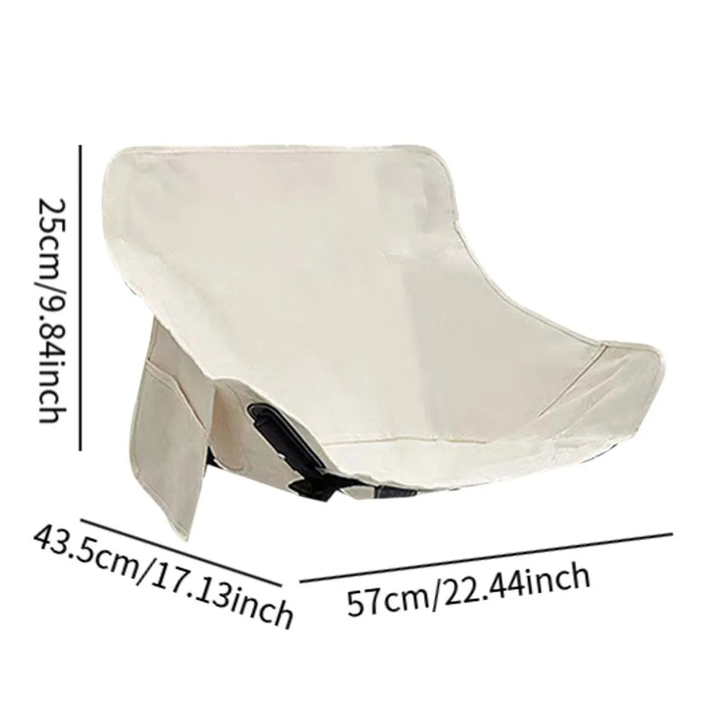 chaise pliable moderne pochettes antidérapante noir blanc vert foncé tissu oxford épais