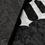 tapis halloween squelette araignée cercueil noir blanc gothique intérieur salon chambre