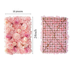 panneau mural floral rose romantique peonies hortensias chrysanthemes decoration mariage anniversaireextérieur