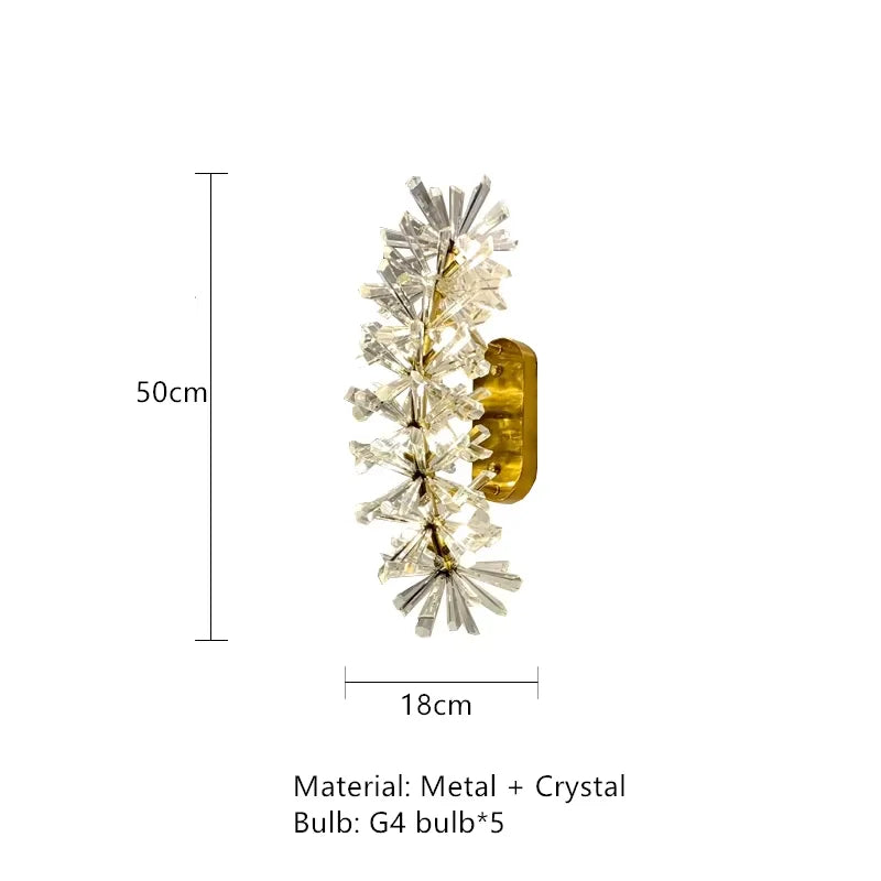 Chandelier moderne or cristal led suspension lumineuse contemporaine verte fluorescente