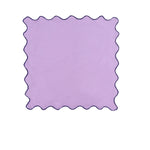 serviette violet bordures ondulées moderne 18x18 pouces table mariage festive lavable coton lin