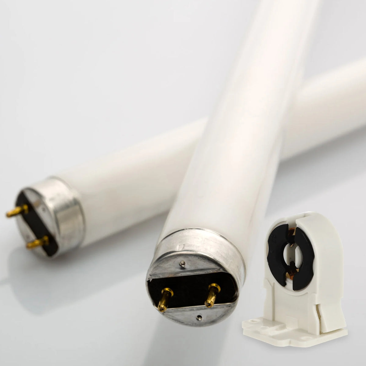 support ampoule g13 blanc moderne fixations lampe maison tube fluorescent t8 g13 holder