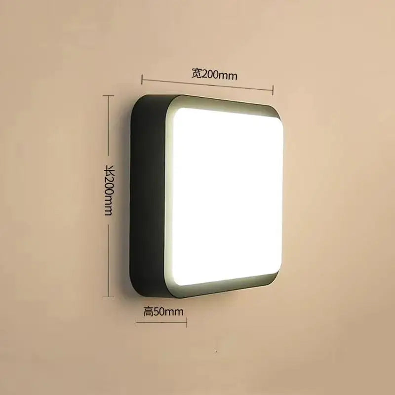 lampe murale moderne adhésive noir blanche ip65 extérieure