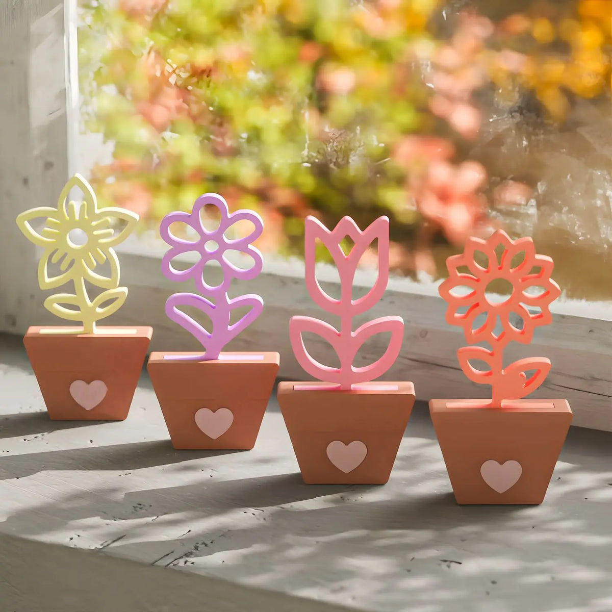 porte livres fleurs forme moderne silicone couleur jaune rose orange minimaliste adhésif