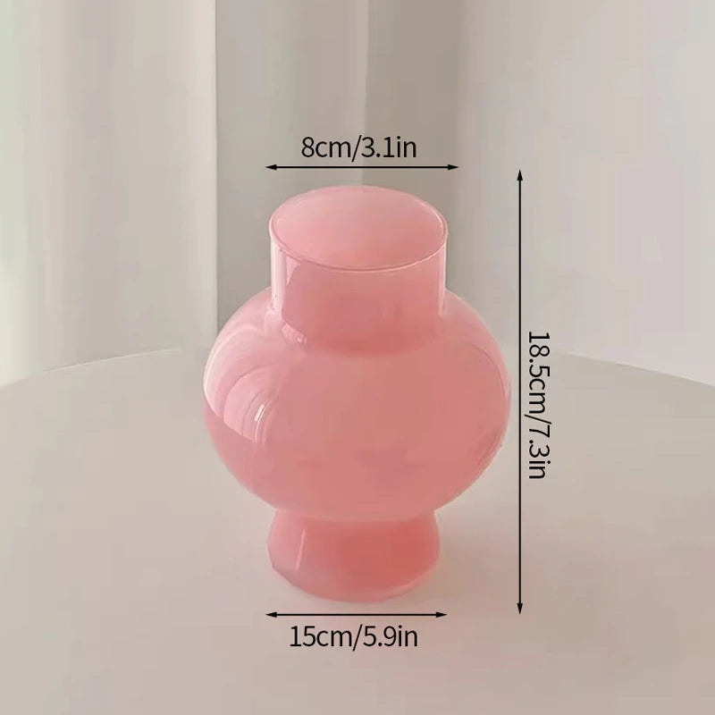 vase transparent verre texturé moderne intérieur décoration florale artificielle minimaliste table accueil